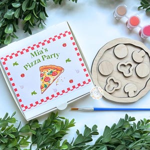 Pizza Party Favors, Birthday Party Favor Box, First Birthday Gifts, Crafts for kids