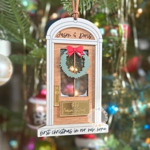 New Home Ornament, First Home Gift, First Home Ornament, New Home Gift, First Christmas in New Home Ornament, door frame ornament
