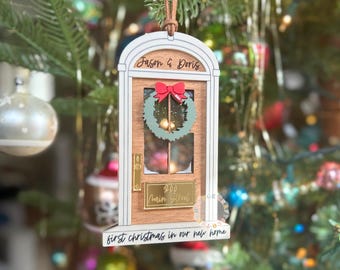 New Home Ornament, First Home Gift, First Home Ornament, New Home Gift, First Christmas in New Home Ornament, door frame ornament