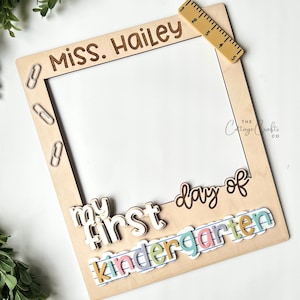 Teacher Classroom Photo Frame, Photo Prop, First Day of school,Photo Frame,Class Photo Prop, Classroom Decor, First Day, Last Day, 100th Day