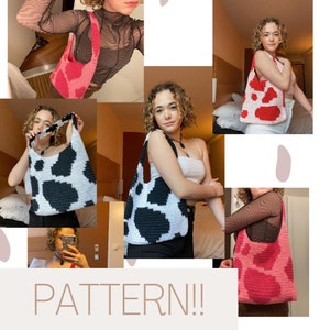 PATTERN | How Now Cow Bag | Crochet Bag Pattern