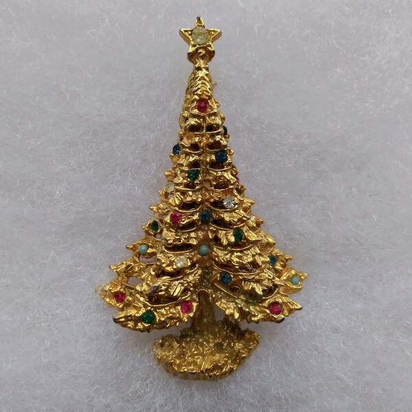 Broche Vintage Dorée De Marcel Boucher - Occasion En Bon état