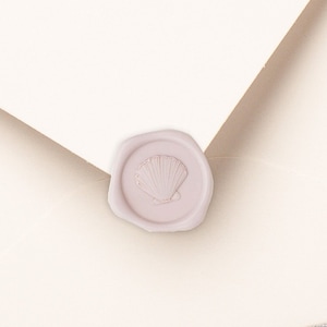 Sea shell Wax Seal Stickers, Wax Seal Stickers for Wedding Invitations, Wax Seal Stickers for Package, Wax Seal Stickers