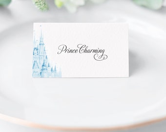 Disney World Cinderella Castle Wedding Place Card , Seating Name Card, Seating Card, Seating Assignment Cards, Escort Cards
