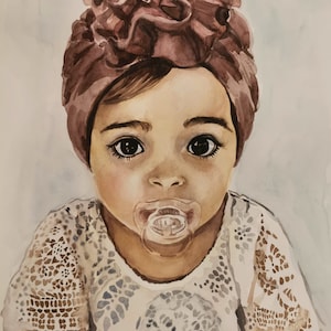 custom portrait painting, watercolor portrait, personalised gift, castom drowing, custom watercolor drowing, Anniversairy, 1th birtsday,