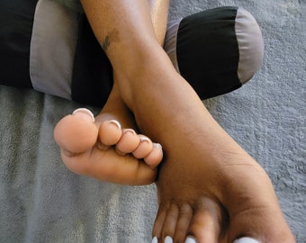 Skinny ebony feet