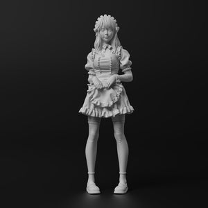 Sexy Maid Girl Beauty Resin Figure Kit Adult Model Scale 1-35 Miniature Unpainted GK