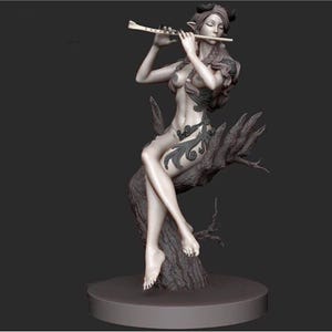 Elphe Female Resin Beauty Model Kit Miniature Unpainted Adult Figure Scale 1/32