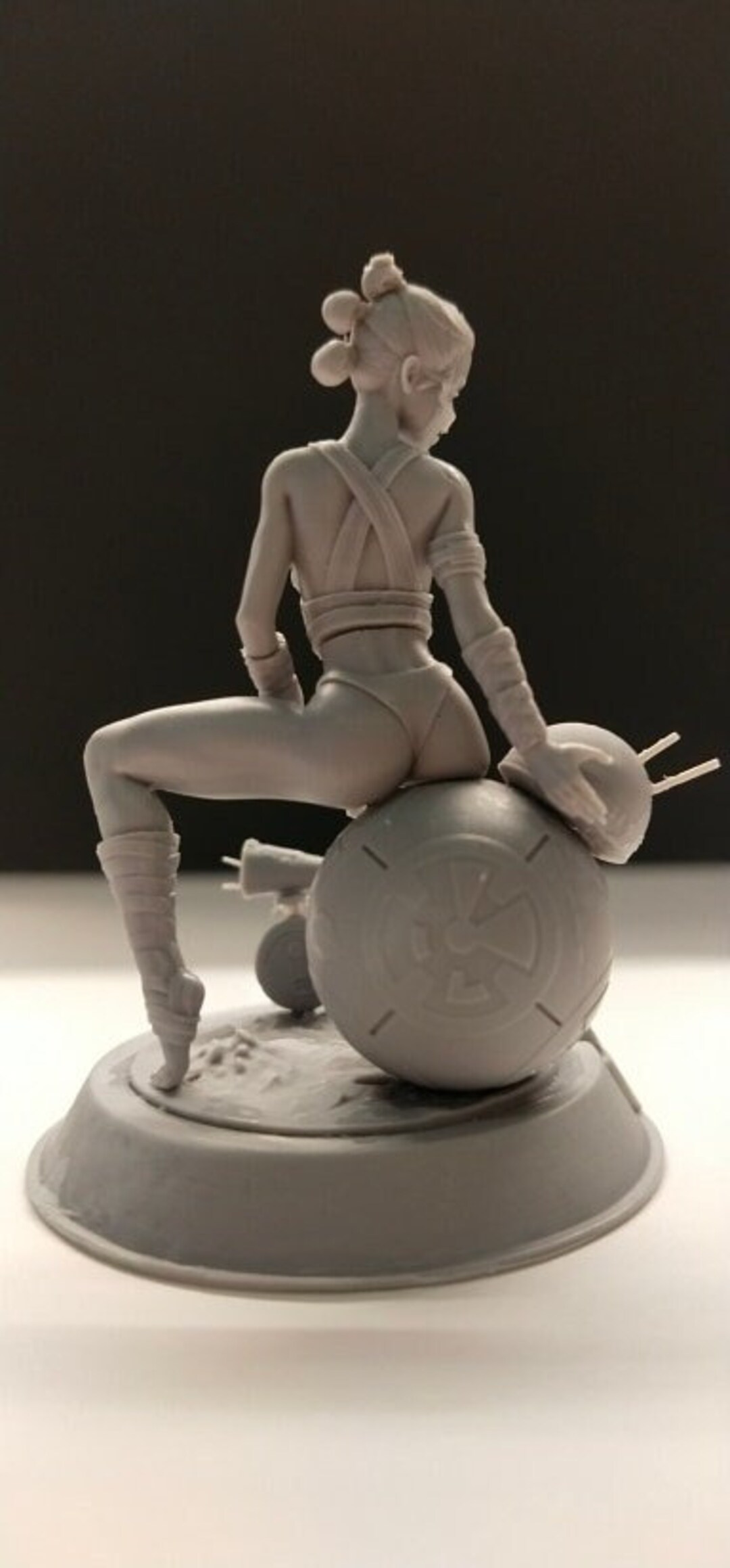 Star Wars Female Resin Scene Model Fantasy Unpainted Selfassembled Figure Scale 1/24 Etsy