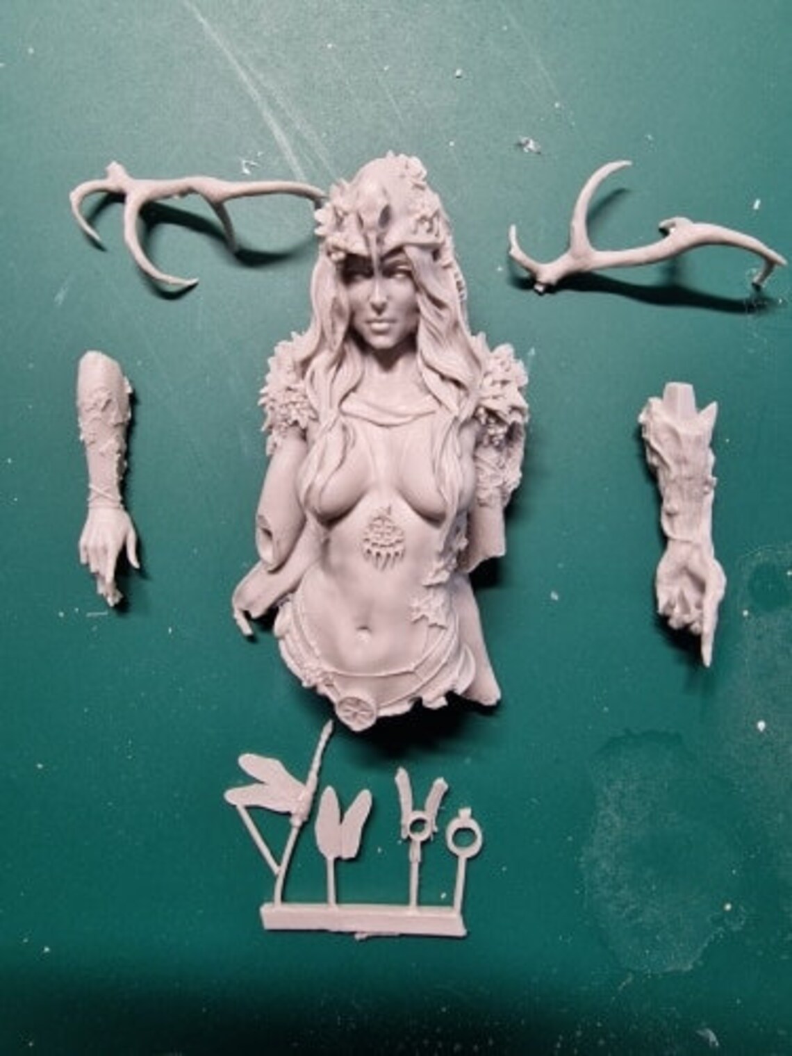 Slavic Legend Women Resin Fantasy Bust Model Ancient Unpainted Etsy