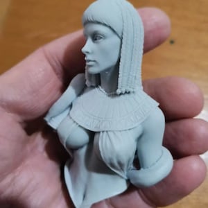 Cleopatra Snake Resin Bust Scene Model Unpainted Miniature Adult Figure Scale 1-10