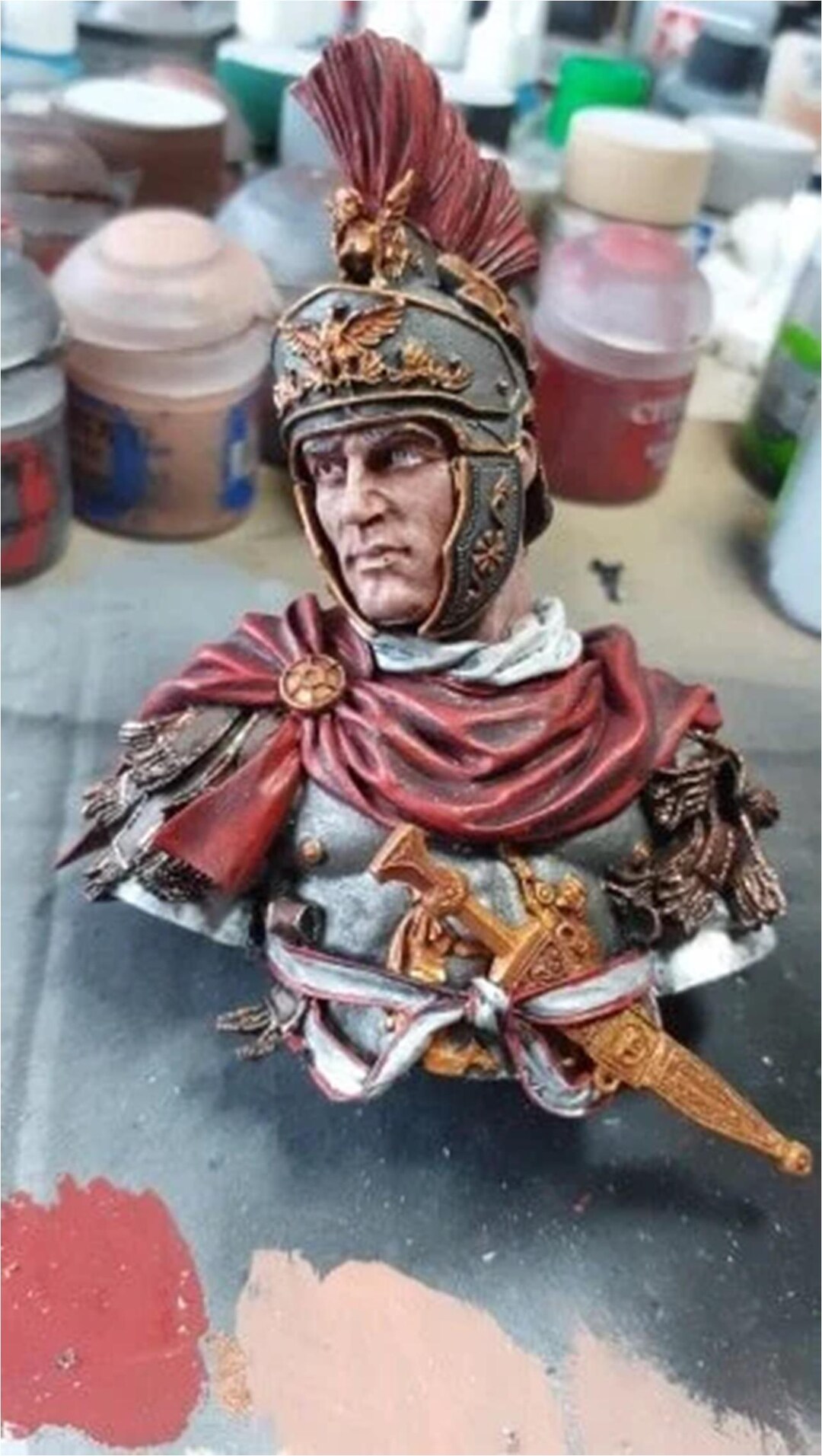 1/10 BUST Resin Model Kit Heavy Infantry Roman Warrior Unpainted