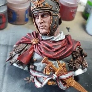 Oud-Romeinse officier Militaire figuur buste hars model schaal 1-10