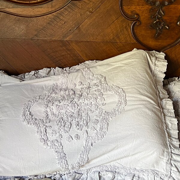 Chenille Pillow Sham Etsy