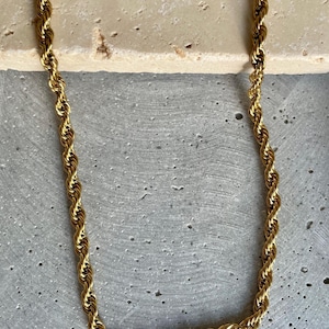 Braided necklace • Gold-plated stainless steel • Layering look • Gold