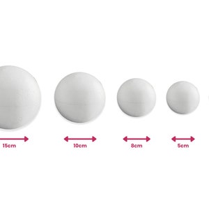 Polystyrene sphere 3cm-15cm image 2