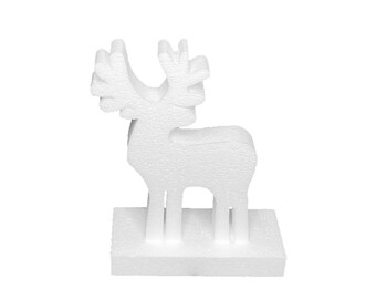 Decorative silhouette "Reindeer with base"