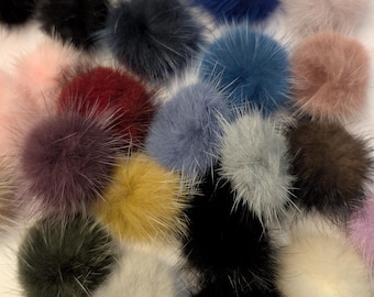 25+ Mixed Flat Back Half PomPom DIY Beads & Flowers