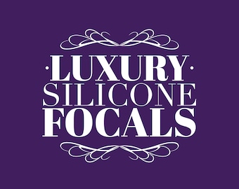 A1 C Diseño de lujo/er Cuentas focales de silicona LO GO C C