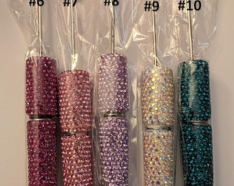 Rhinestone/Pearl/Ombre Beadable Pens DIY Solid AB Ombre Flowers Pearls