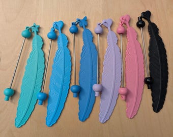 Marcapáginas ligero con cuentas para llavero, DIY, con corazones, estrellas y mariposas