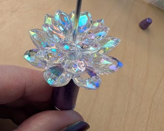 3 piezas de flores de loto para bolígrafos, llaveros, dijes, barras, etc.