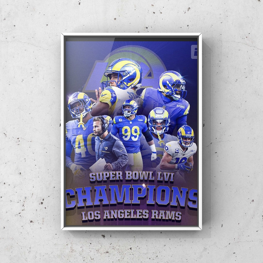 8.5x11 Rams Super Bowl Champions Gloss Print 