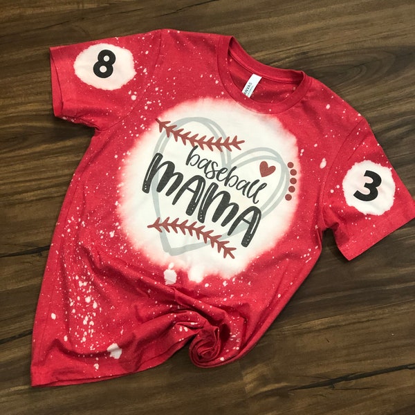 Green Bleached Baseball Mom Shirt Etsy