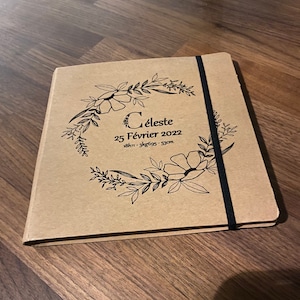 Birth book - personalized sketchbook - Notebook