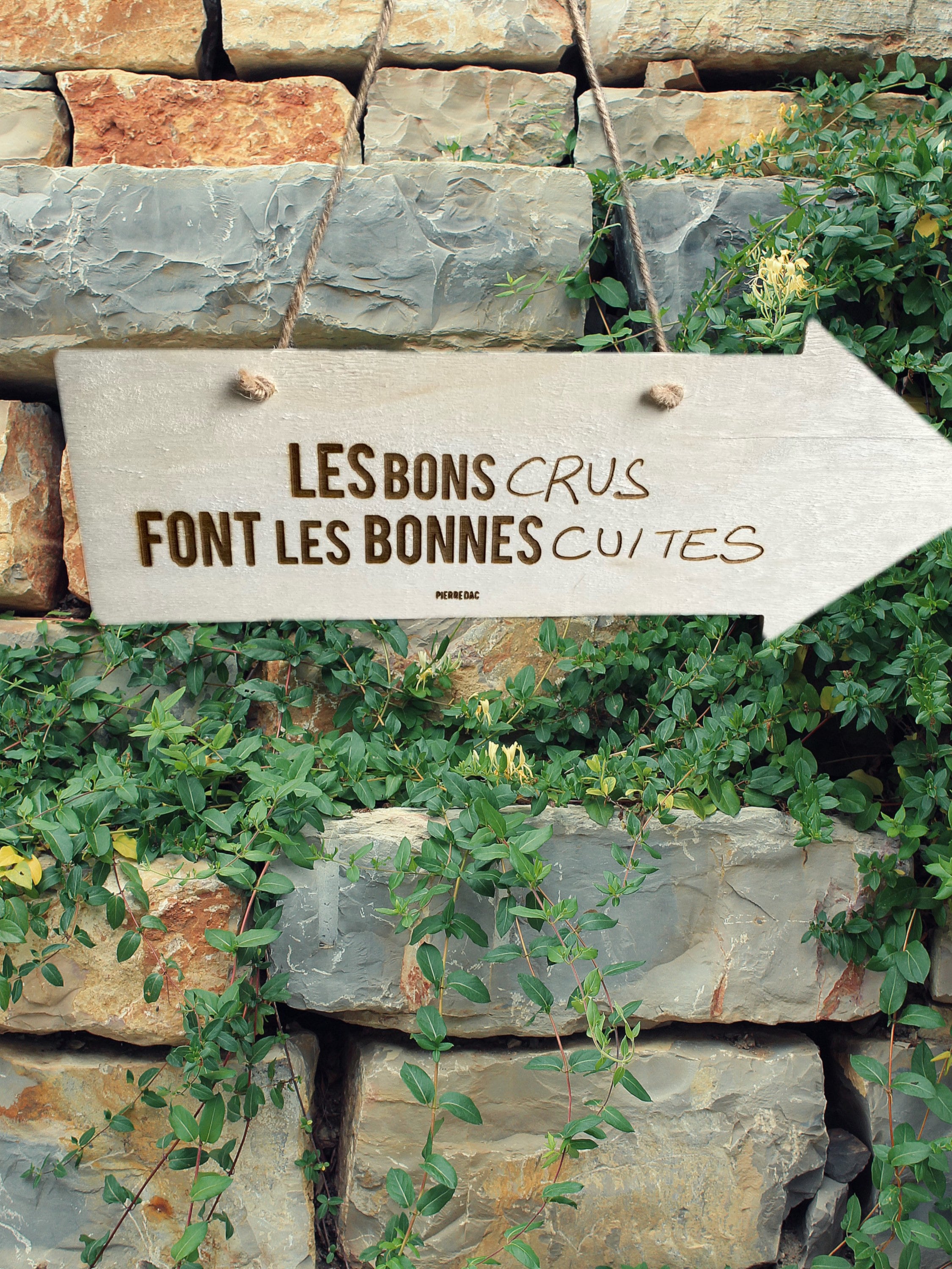 Panneau Les Bons Crus Font Les Bonnes Cuites Déco Bois,