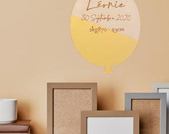 Wooden sign - displayed in wood - Deco mural