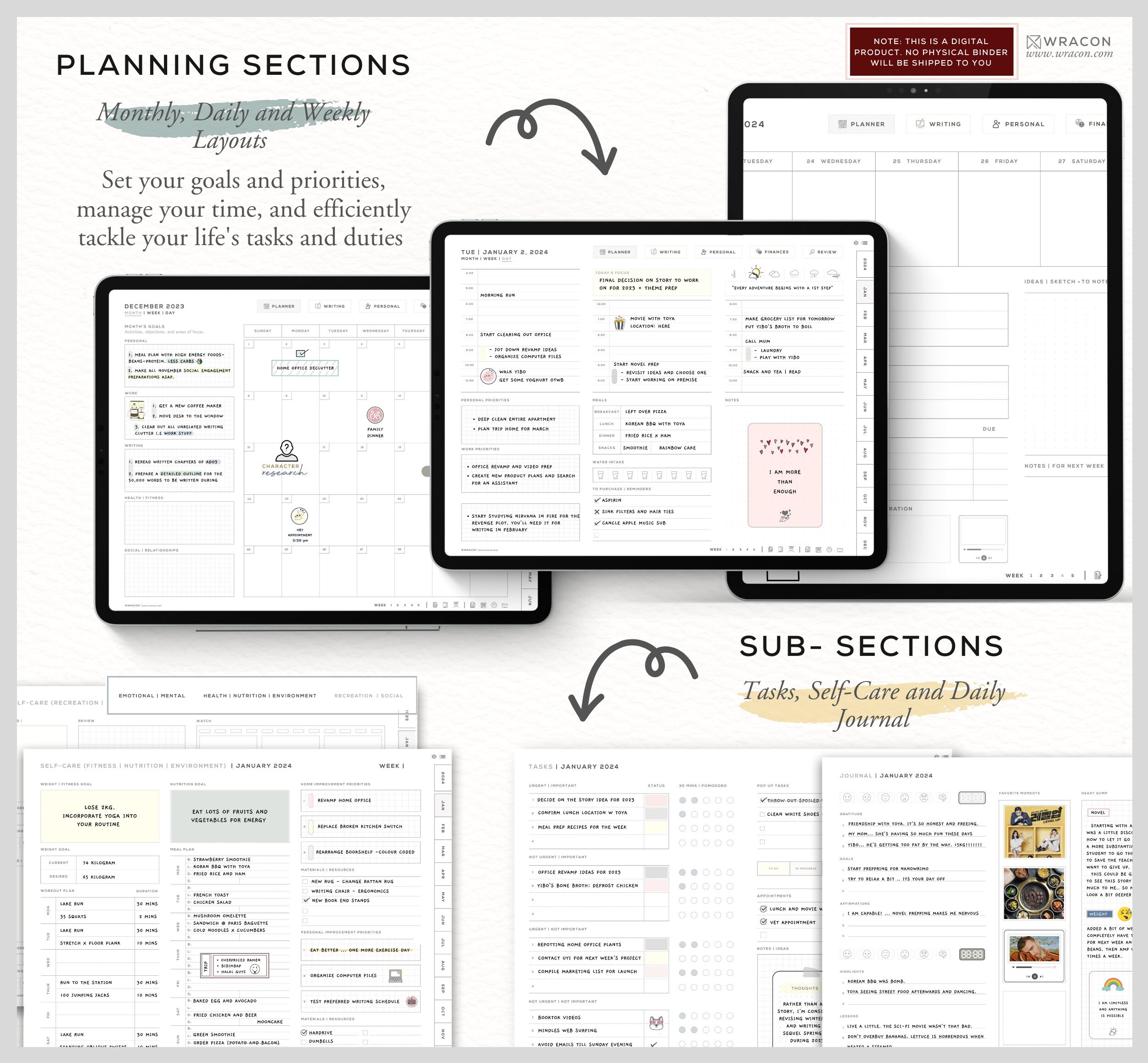 2024 Writer Planner Black Goodnotes Novel Writer Planner For Writers 