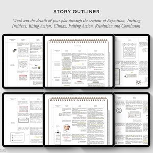 Story Builder Story Planner for Writers Plot, Outlining, Synopsis, Characters, Conflicts, Novel planner, Nanowrimo, Writing iPad Wracon image 6