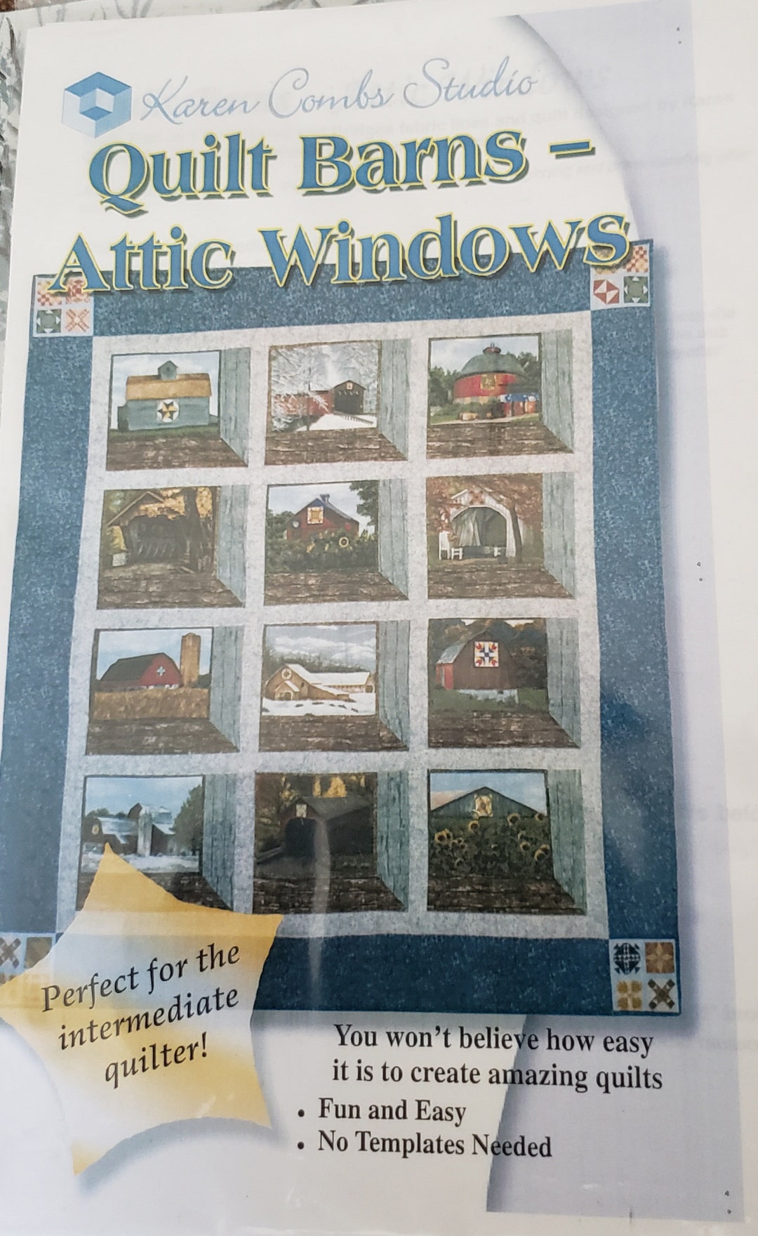 Quilt Trails Attic Windows Quilt Top Kit Includes Quilt Barns Attic