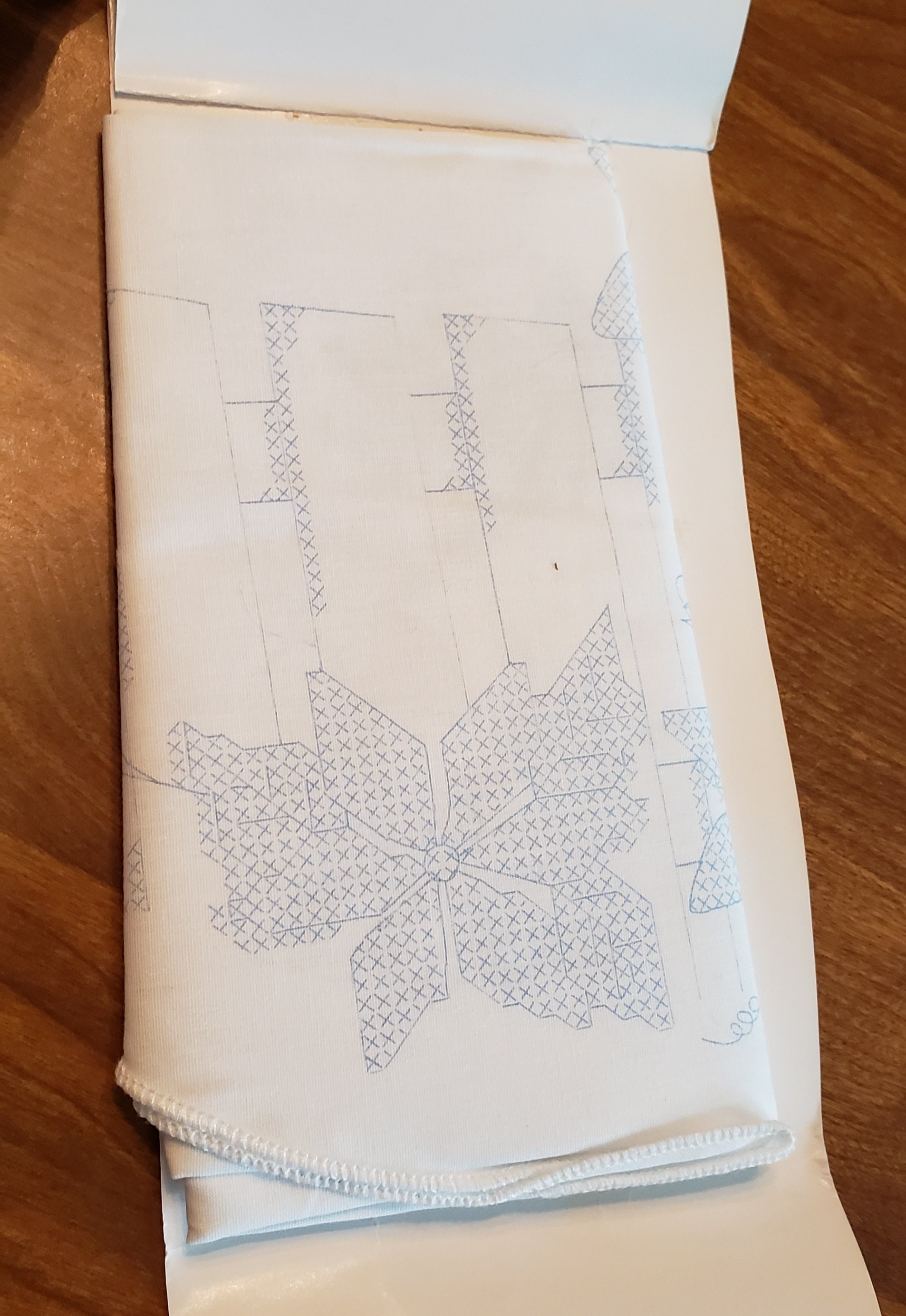 Stamped Dresser Scarf Fairway Needlecraft Company Poly/cotton Fabric Etsy