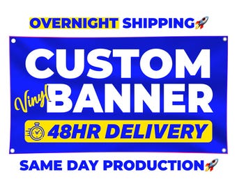 Custom Banner Sign Personalized Banner Printing Banner Customize Banner for Events Banner for Business Outdoor Vinyl Banners & Signs