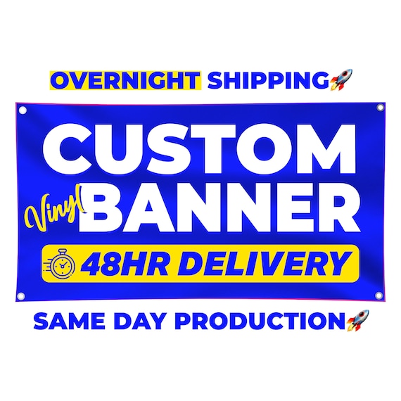 Custom Banner Sign Personalized Banner Printing Banner Customize Banner for Events Banner for Business Outdoor Vinyl Banners & Signs