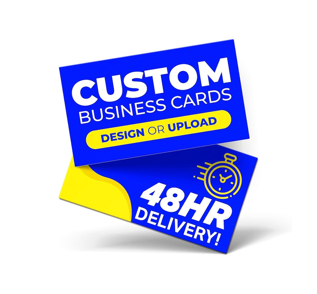 Custom Business Cards Printing Design - Glossy 16PT Premium Stock - 48 ...