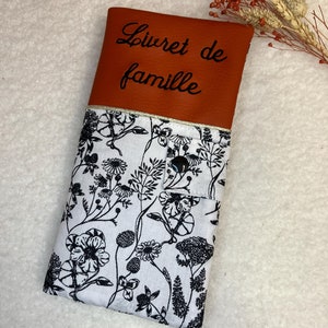 Embroidered family record book cover