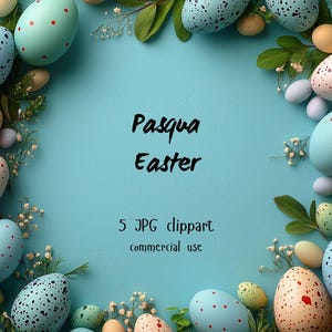 Easter, images for invitations, cards or Easter menus. No. 5 JPG files, immediate download, graphic resources for bars or restaurants