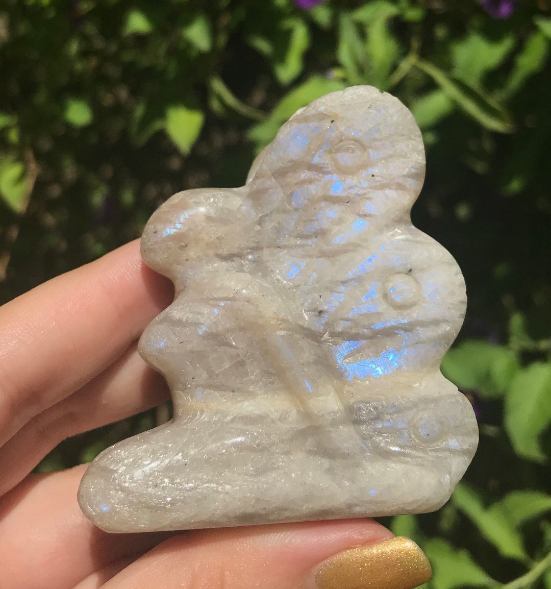Moonstone Crystal Fairy Polished Moonstone Fairy Crystal Home Etsy