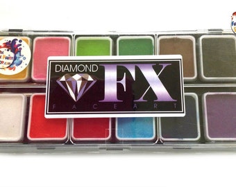 Diamond FX Face Paint Palette - Essential Appetiser 12 x 6g
