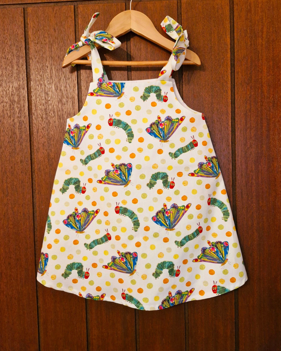THE Very Hungry Caterpillar Butterfly Fabric, Girls Dress With ...
