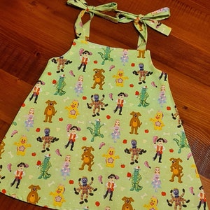 Aust made Girls dress Wiggles character tiestrap handmade, cotton, baby, girls, ladies, matching hair clips avaliable in other listings image 2