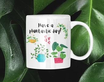 Plant Mug, Houseplant Lover Cup, Plant Lady Mug, Gardener Gift, Green Thumb Gift, Plant Nursery Owner Gift, Garden Lover, Plant Collector