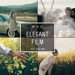 18 Elegant Film Luts | Classic Aesthetic Luts, Cinematic Camera Film, Moody Filmic Filter| Classic Wedding Luts | Video Editing