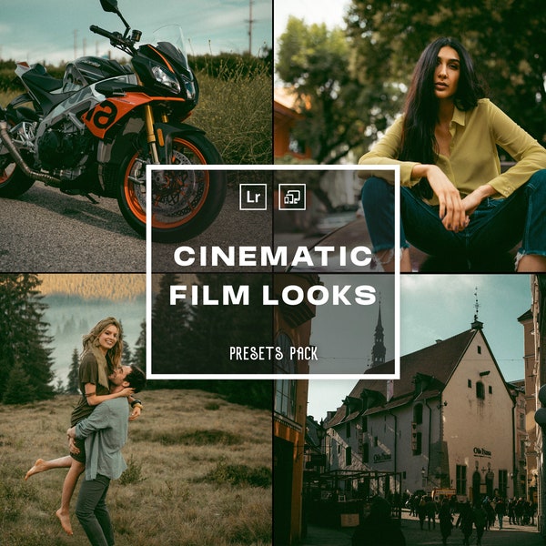 13 Cinematic Film Looks | Film Emulation N Retro Photography | Analog Film | Mobile & Desktop | Lightroom | Retro Tones