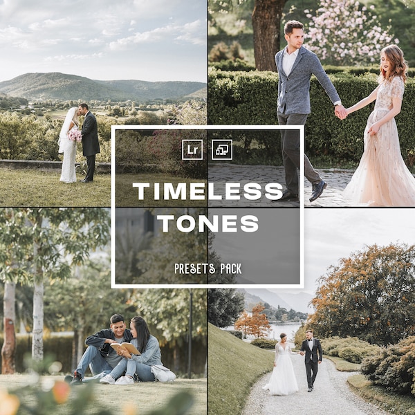 10 Timeless Tones Presets | Frühling Reise Presets, Airy Natural Bright Film, Instagram Presets, Lightroom Fotobearbeitung | Lichtraum (LR)