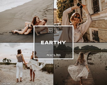 15 Earthy Tone Presets | Boho Style, Cinematic Nature & Moody Vibes | Aesthetic Tropical | Photo Editing | Lightroom | Mobile and Desktop