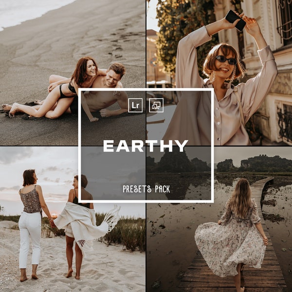 15 Earthy Tone Presets | Boho Style, Cinematic Nature & Moody Vibes | Aesthetic Tropical | Photo Editing | Lightroom | Mobile and Desktop